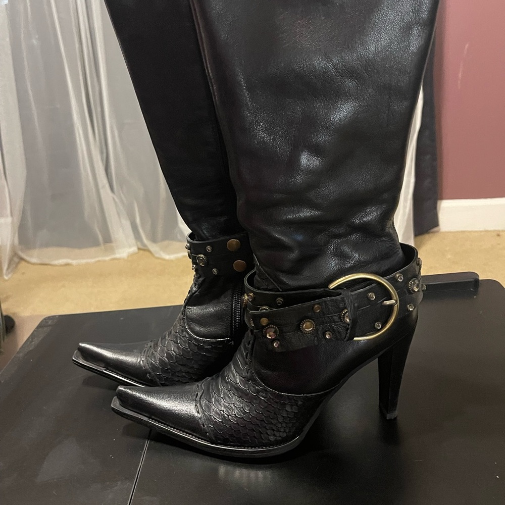 Dollhouse knee boots - Cowboy Style